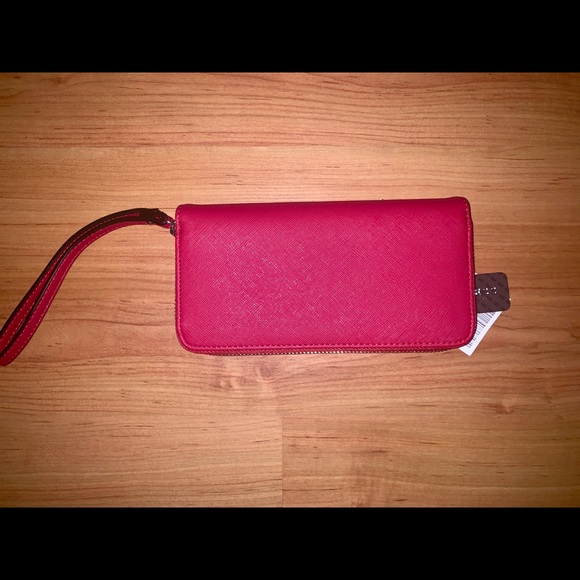 GUESS Zip Around Wallet In Color Punch - Picture 8 of 8